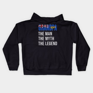 Grand Father Turks And Caicos Grandpa The Man The Myth The Legend - Gift for Turks And Caicos Dad With Roots From  Turks And Caicos Kids Hoodie